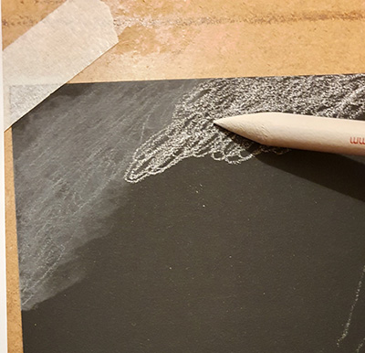 Black & White Horse Step 1